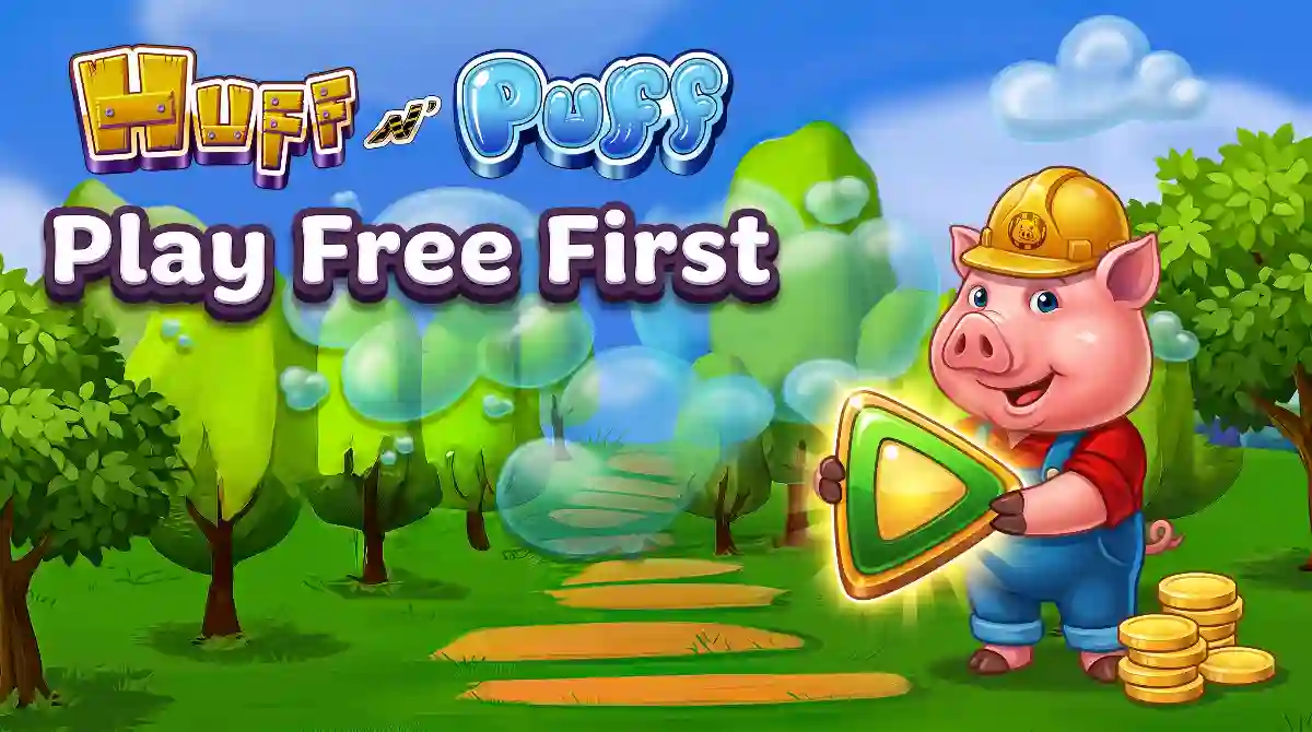 Huff N' Puff slot demo and welcome bonus at partner casinos